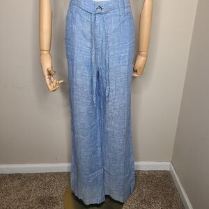 INC International Concepts Sky Blue Wide Leg Pants